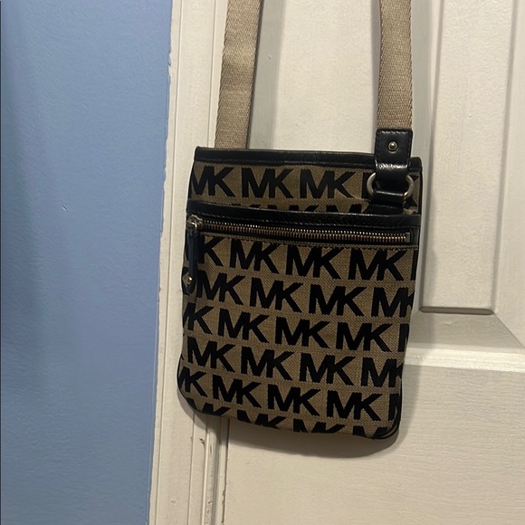 Michael Kors Other - Michael Kors Black and Tan Crossbody Bag